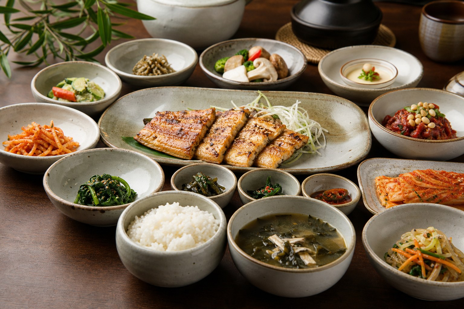 한정식 여목 상차림