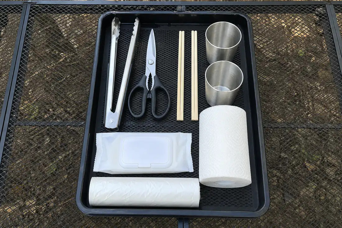 바베큐 바스켓 세팅 연출